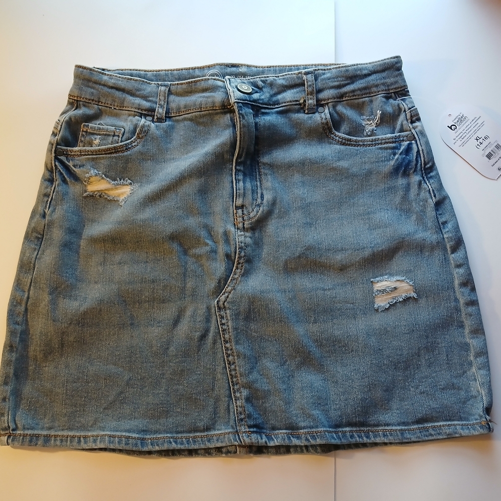 Wonder Nation Girls Xl Denim Skirt NWT